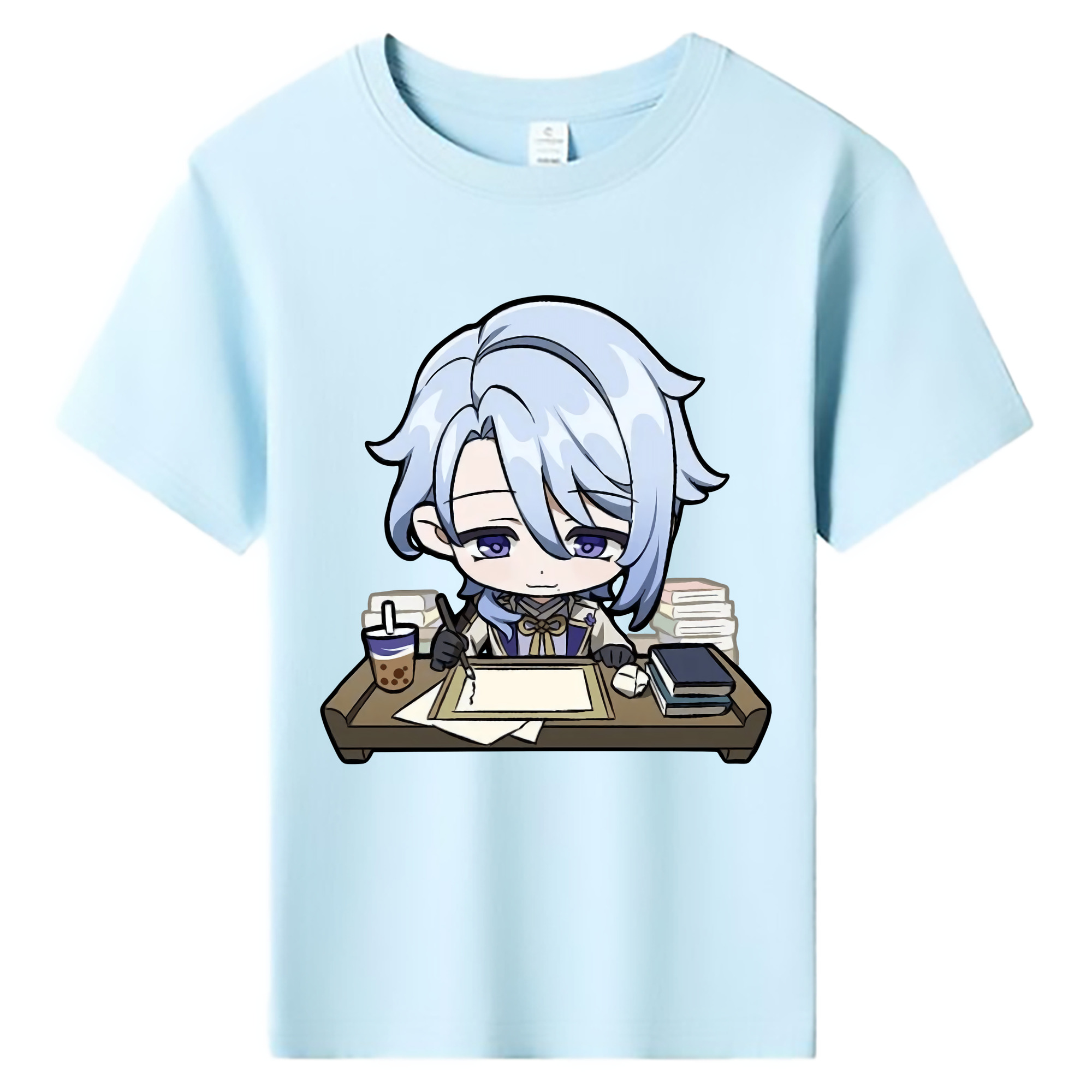 げんし神 神里綾人 かみさとあやと genshin Kamisato Ayato 綿100％キッズTシャツ（フロントプリント）